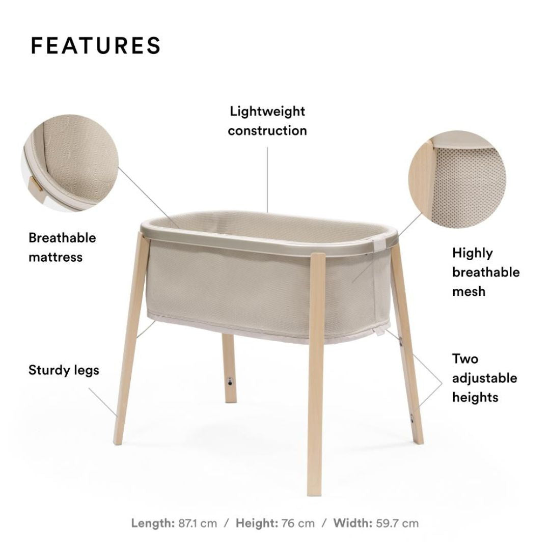 Stokke - Snoozi Foldable Bassinet - Sandy Beige